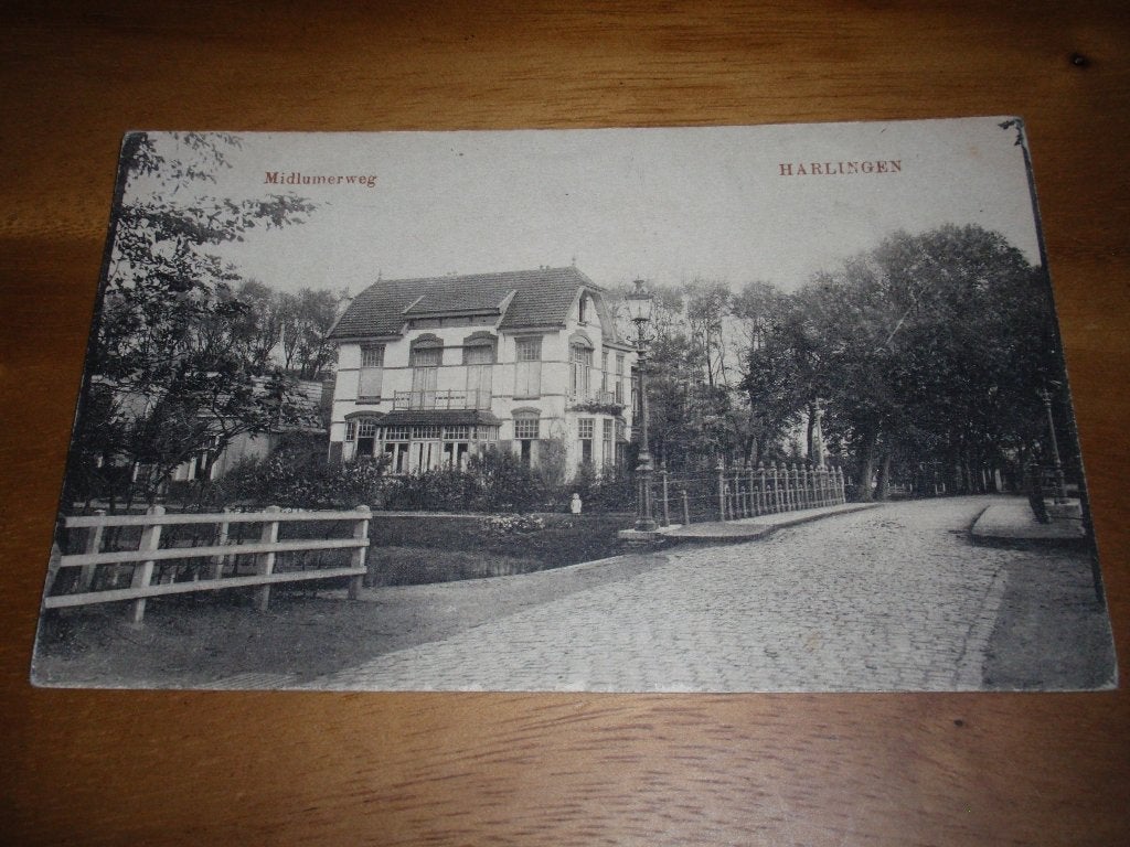 Midlumerweg Harlingen, Verzenden, Voor 1920, Gelopen, Friesland