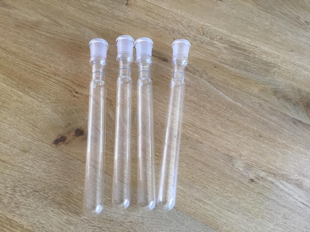 4 reageerbuizen glas, Antiek en Kunst, Ophalen of Verzenden
