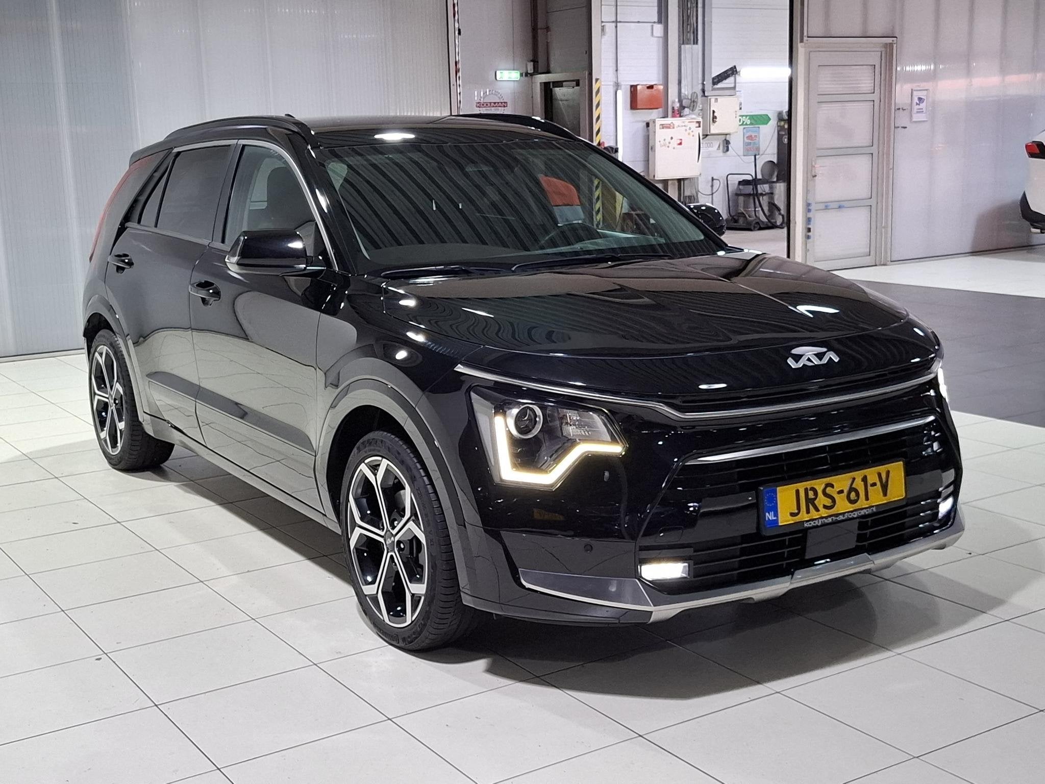 Kia Niro 1.6 GDi Hybrid DynamicLine 18 inch, Apple Carplay/A, 1374 kg, Gebruikt, Euro 6, Leder en Stof