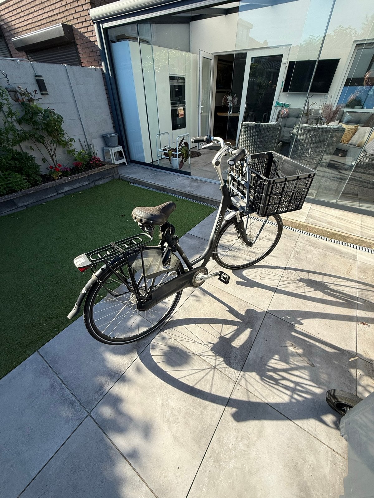 Gazelle Orange C7 Damesfiets met voordrager, Velgrem, Versnellingen, Ophalen of Verzenden, Gazelle