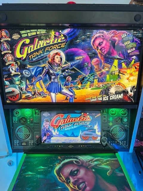 Flipperkast GALACTIC TANK FORCE LIMITED EDITION, Zo goed als nieuw, Ophalen, Overige merken, Dot-matrix