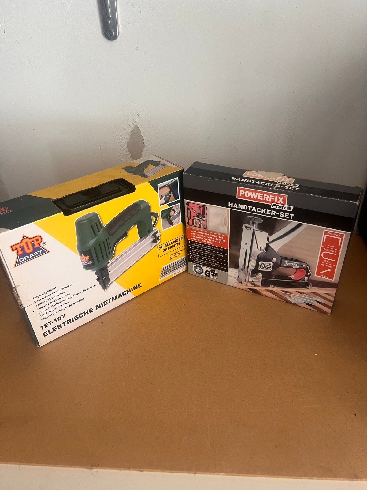 Elektrische Nietmachine & HandTackerset - Niuwe, Doe-het-zelf en Verbouw, Gereedschap | Handgereedschap, Ophalen, Nieuw, Tacker/nietmachine