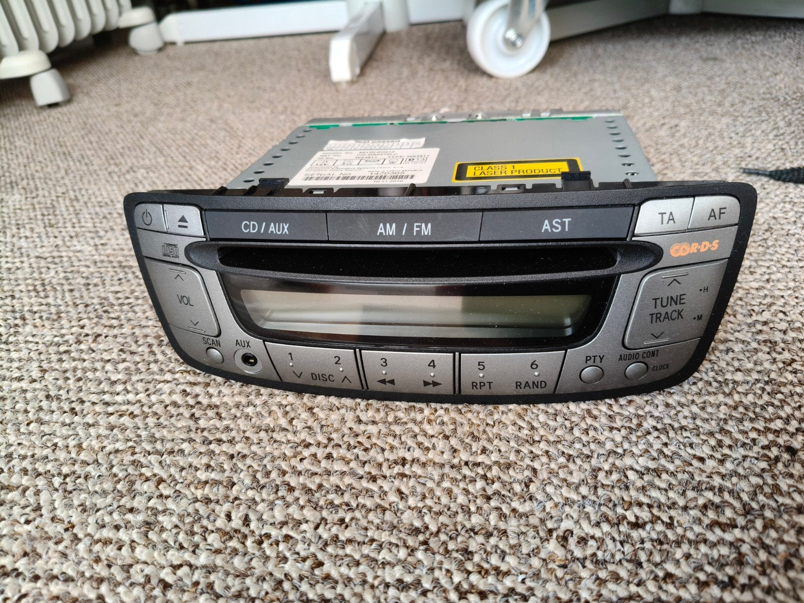 Originele Autoradio Peugeot 107 - CD/AUX/AM/FM, Auto diversen, Ophalen of Verzenden, Gebruikt