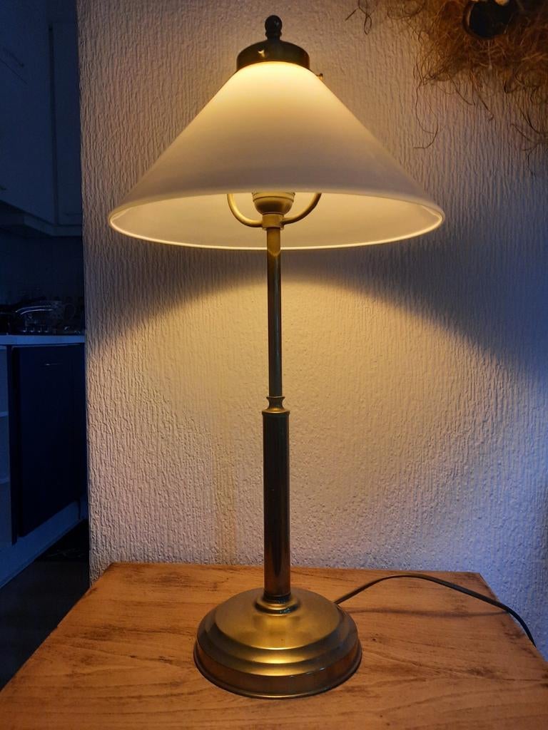 MESSING LAMP OP VOET, Ophalen