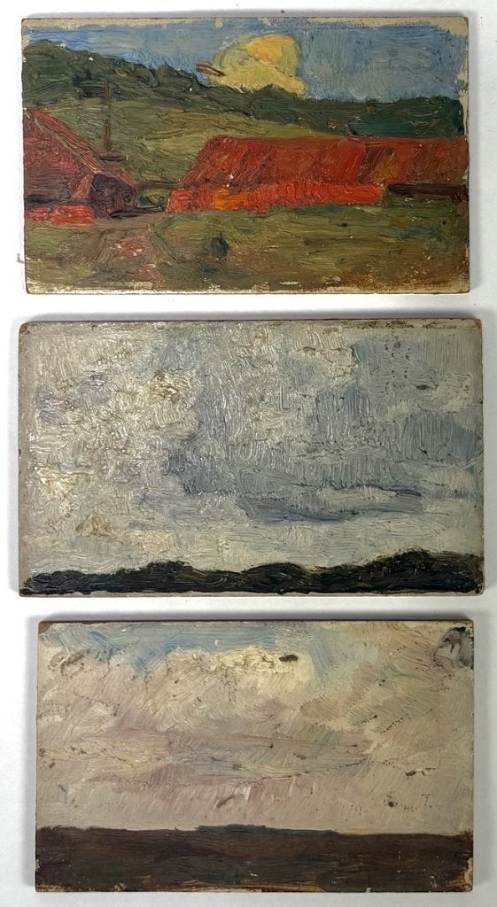 76. Olieverfschilderijtjes, Reinhart Dozy - ca. 1900–1920, Antiek en Kunst, Ophalen
