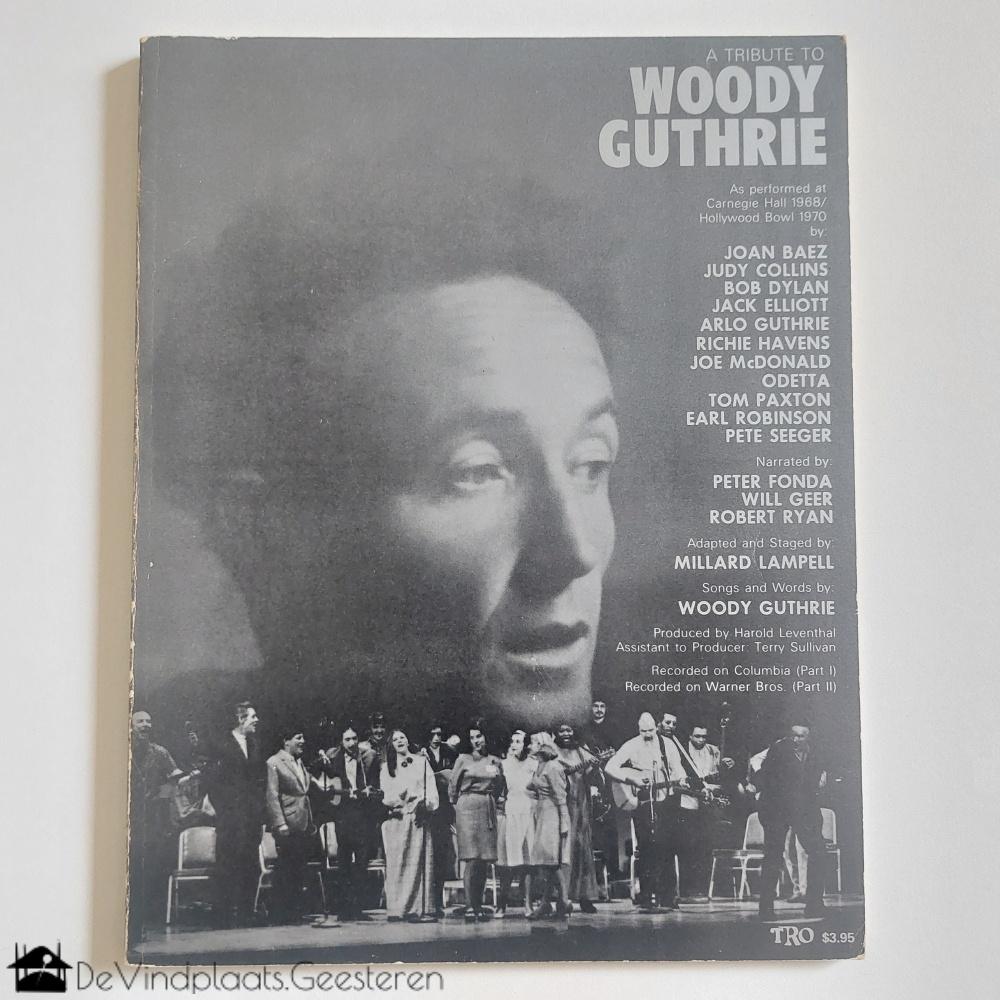 A Tribute to Woody Guthrie - Vintage muziekboek uit 1972, Ophalen of Verzenden, Zo goed als nieuw, Artiest