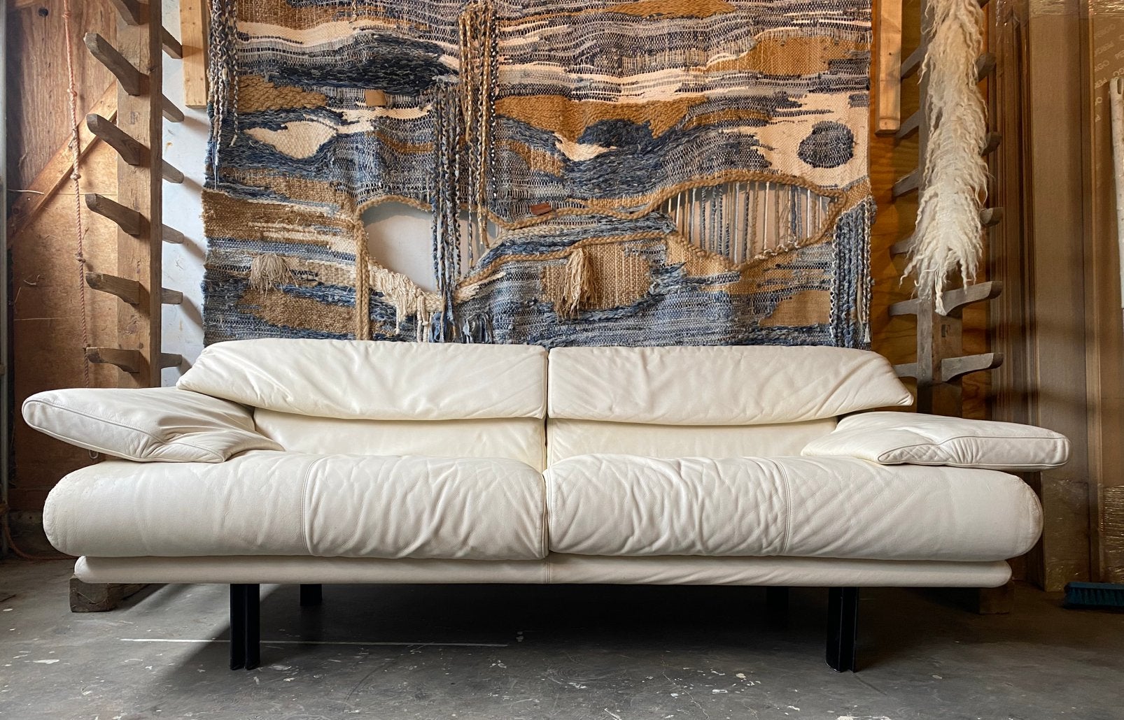 2 vintage B& B Italia 2,5 zitters Alanda design Paola Piva, Huis en Inrichting, Ophalen, Gebruikt, Tweepersoons, 200 tot 250 cm