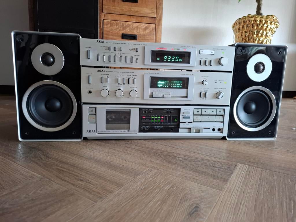 Akai  setje ., Ophalen of Verzenden, Gebruikt, Cassettedeck, Akai