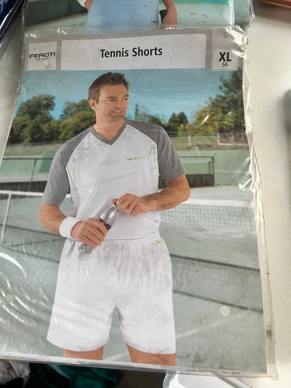 Feroti Sport Tennisshorts - Maat XL (56) - Nieuw, Wit, Ophalen of Verzenden, Racketsport, Maat 56/58 (XL)