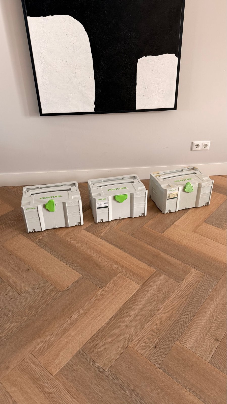 Festool Systainer T-LOC SYS 3 - Set van 3, Ophalen of Verzenden, Gebruikt, Gereedschapsopslag, Festool
