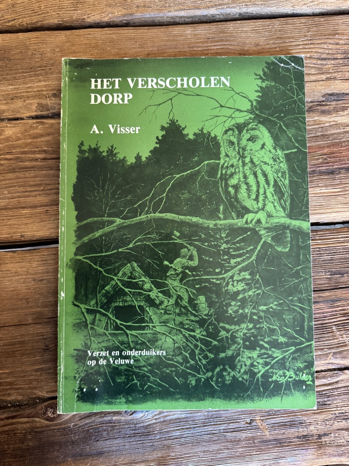 Het Verscholen Dorp - Verzet, onderduikers Veluwe - WO2 Boek, Ophalen of Verzenden, Tweede Wereldoorlog, Gelezen, Algemeen