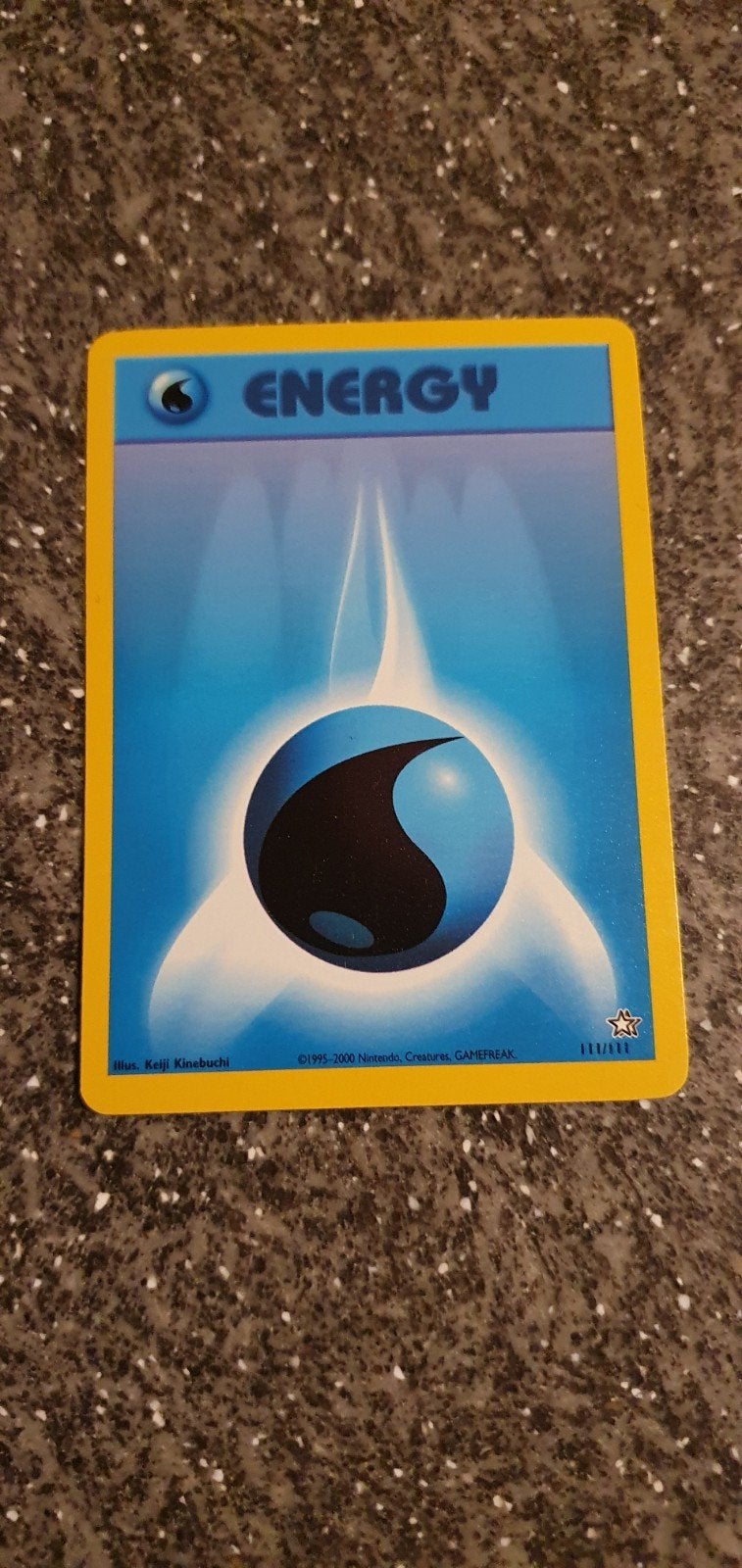 Water Energy 111/111 Neo Genesis Pokémon Kaart, Ophalen of Verzenden, Gebruikt, Losse kaart