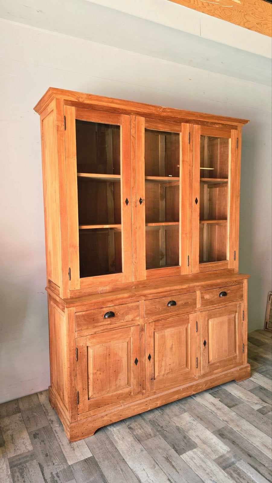 Antieke Teak Houten Buffetkast uit voorraad leverbaar!, Huis en Inrichting, Kasten | Buffetkasten, Met deur(en), 200 cm of meer
