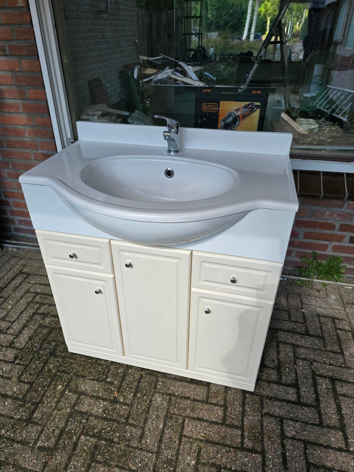 badkamer meubel, Gebruikt, Minder dan 100 cm, Wastafelkast, 25 tot 50 cm