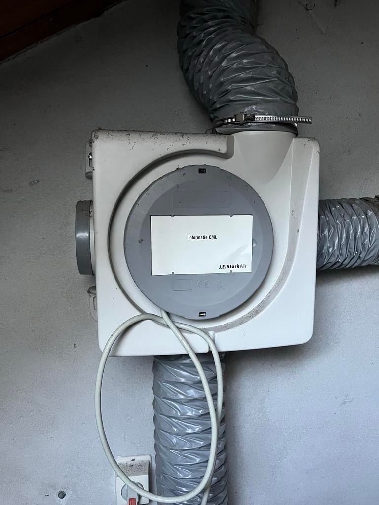 Mechanische ventilatie unit J.E. StorkAir, Ophalen of Verzenden, Gebruikt, Afzuiger