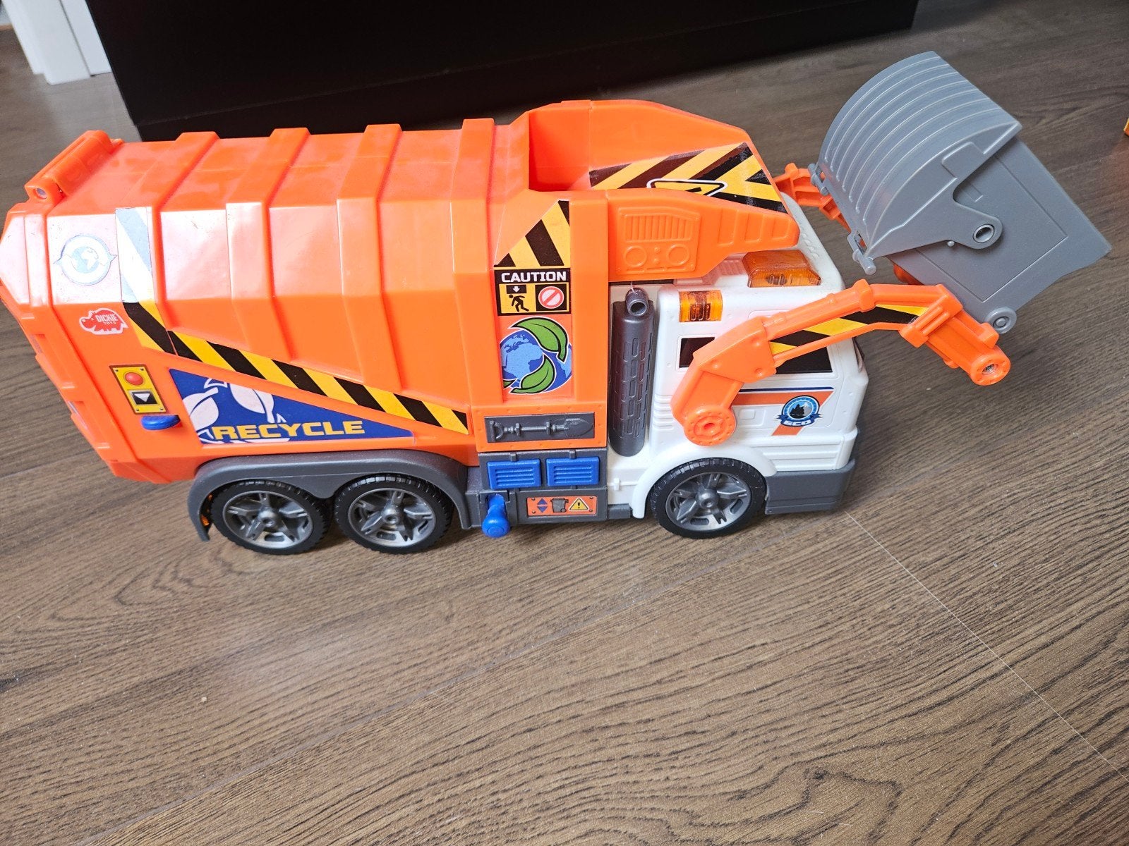 Speelgoed vuilniswagen met container, Ophalen of Verzenden, Zo goed als nieuw