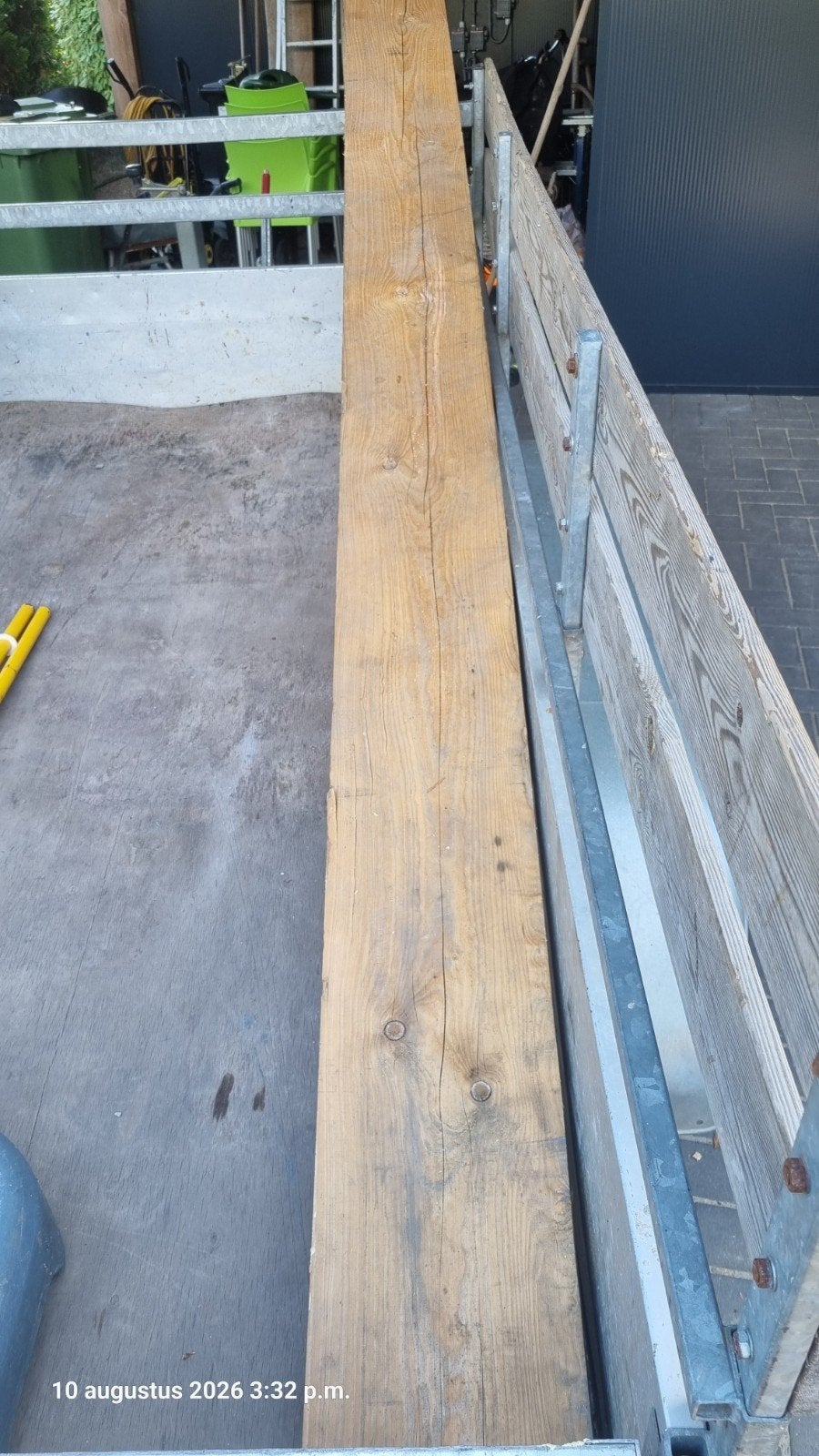 vuren balk geschaafd 3300 x 24 x 6.5, Ophalen, Gebruikt, Eiken, Balk