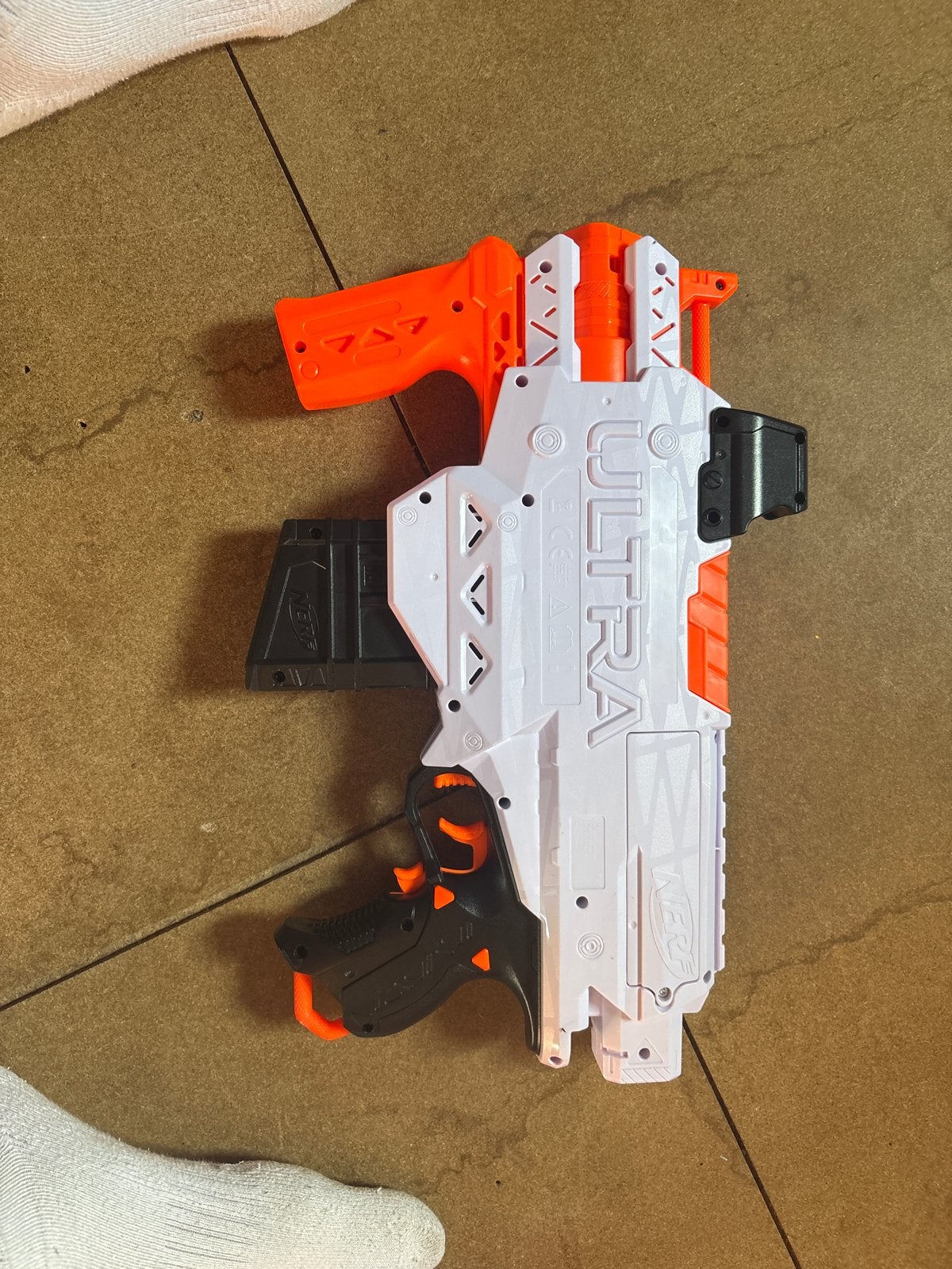 Nerf Ultra Amp Blaster met magazijn, Ophalen of Verzenden, Gebruikt