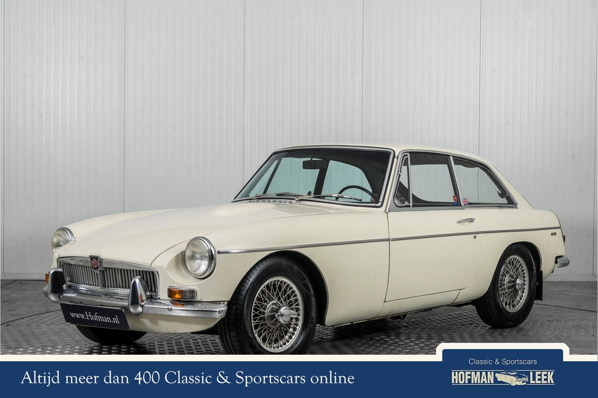 MG BGT Overdrive . (bj 1966), Auto's, Gebruikt, Overige modellen, Wit, Bedrijf