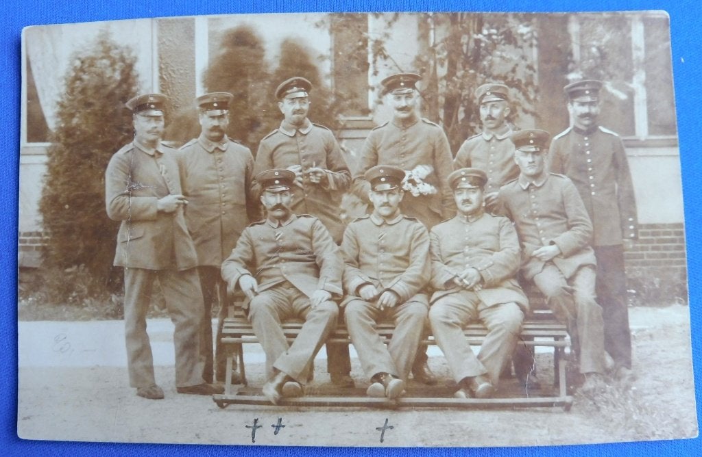 Originele Duitse WO1 Foto Groepsportret Artillerie (N), Verzamelen, Ophalen of Verzenden, Landmacht, Duitsland, Foto of Poster