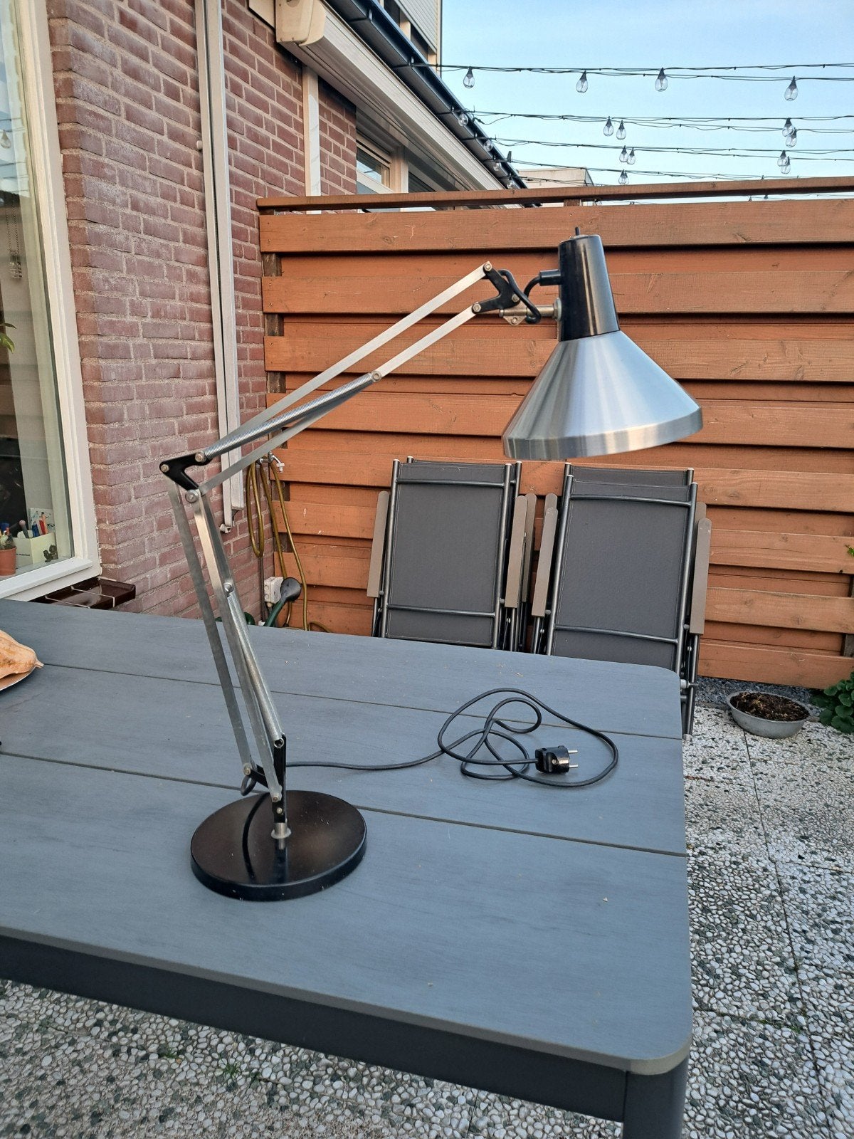 retro design bureaulamp van Hala Zeist T9 H. Busquet, Overige merken, Gebruikt, Zwart, Industrieel