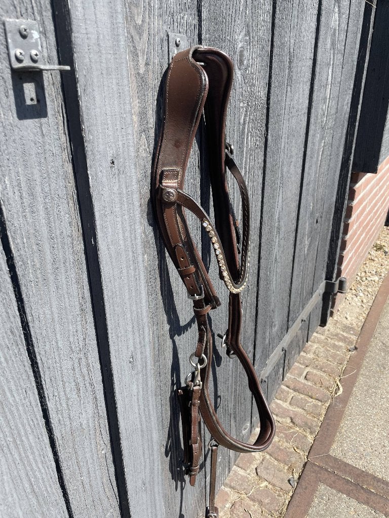 PresTeq FaySport hoofdstel bruin Full, Dieren en Toebehoren, Hoofdstel, Bruin, Ophalen of Verzenden, Zo goed als nieuw