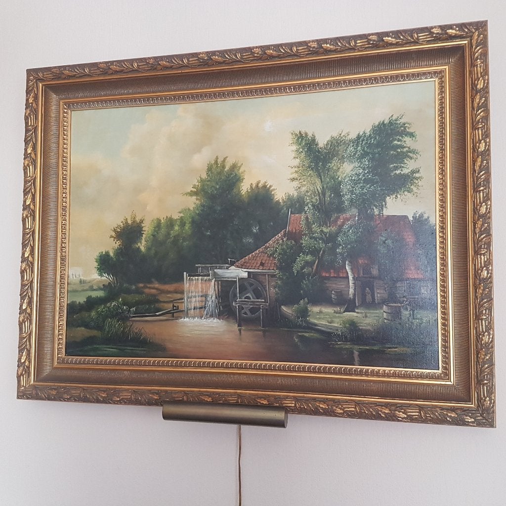 schilderij geschilderd door H.H. v.d. Doorn uit 1981, Antiek en Kunst, Ophalen of Verzenden