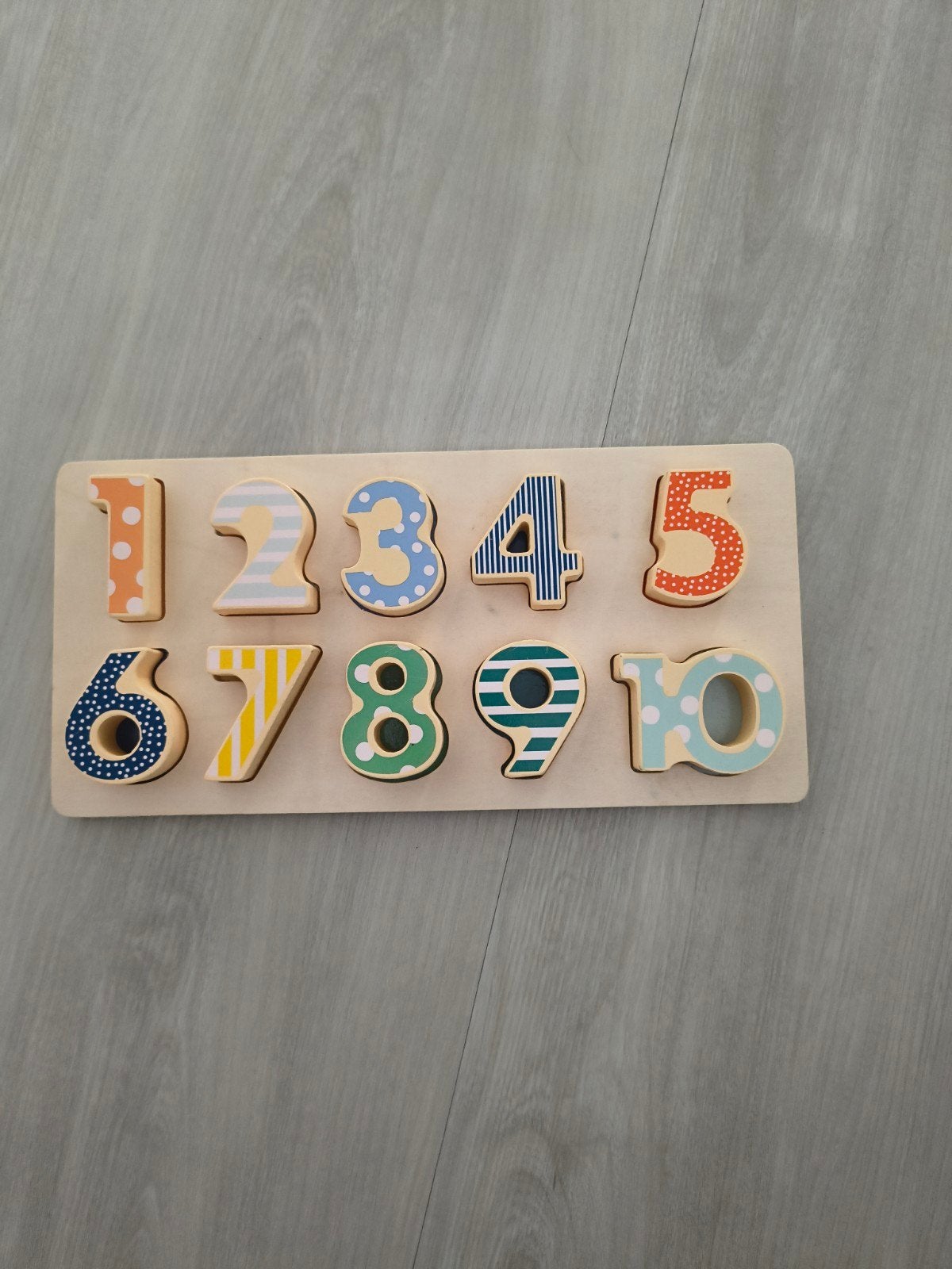 Houten cijferpuzzel Hema, Ophalen, Zo goed als nieuw, Puzzelen