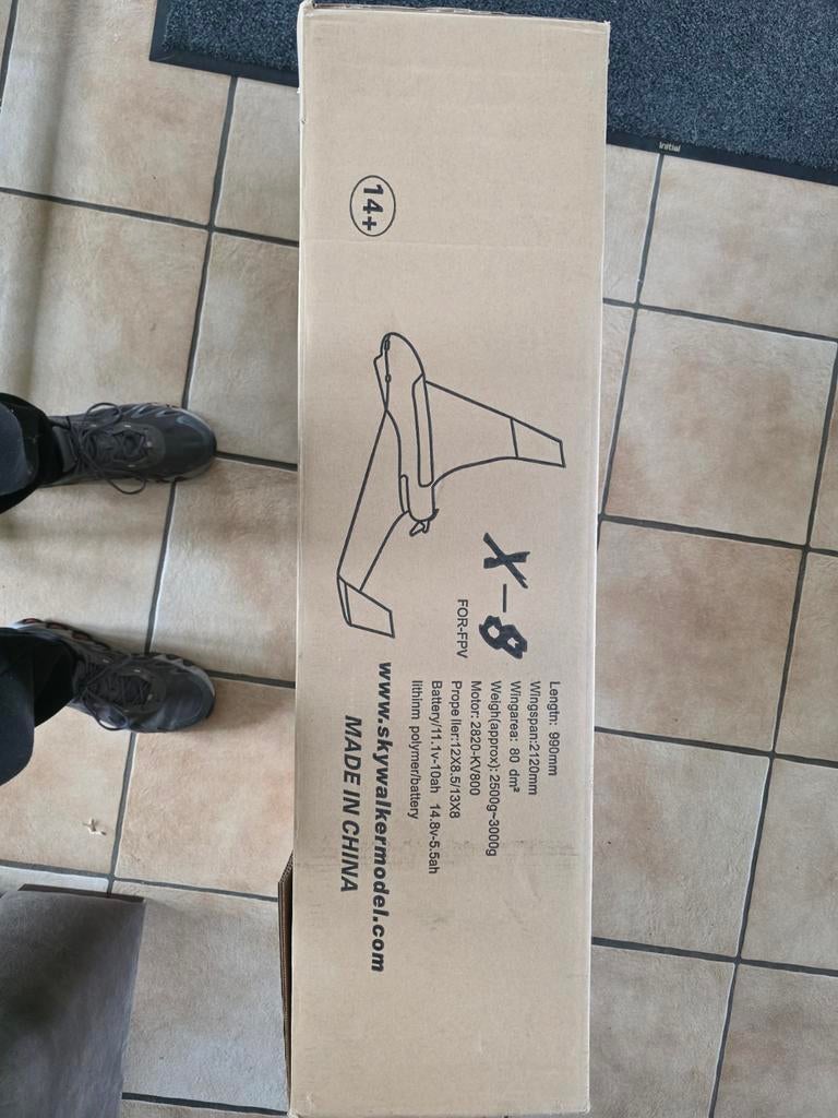 Skywalker X-8 FPV Vliegtuig, Hobby en Vrije tijd, Ophalen of Verzenden, Nieuw, Elektro