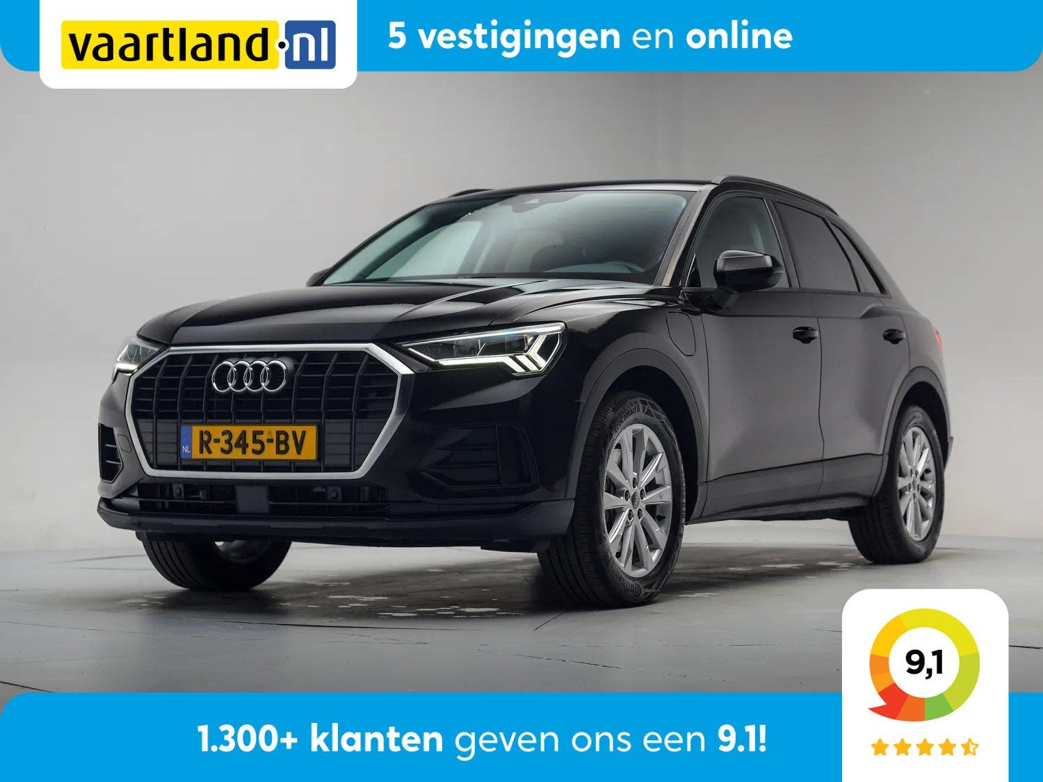 Audi Q3 45 TFSI e Advanced edition [ Navi Apple/Android Trek, Auto's, Gebruikt, 150 pk, Zwart, Origineel Nederlands