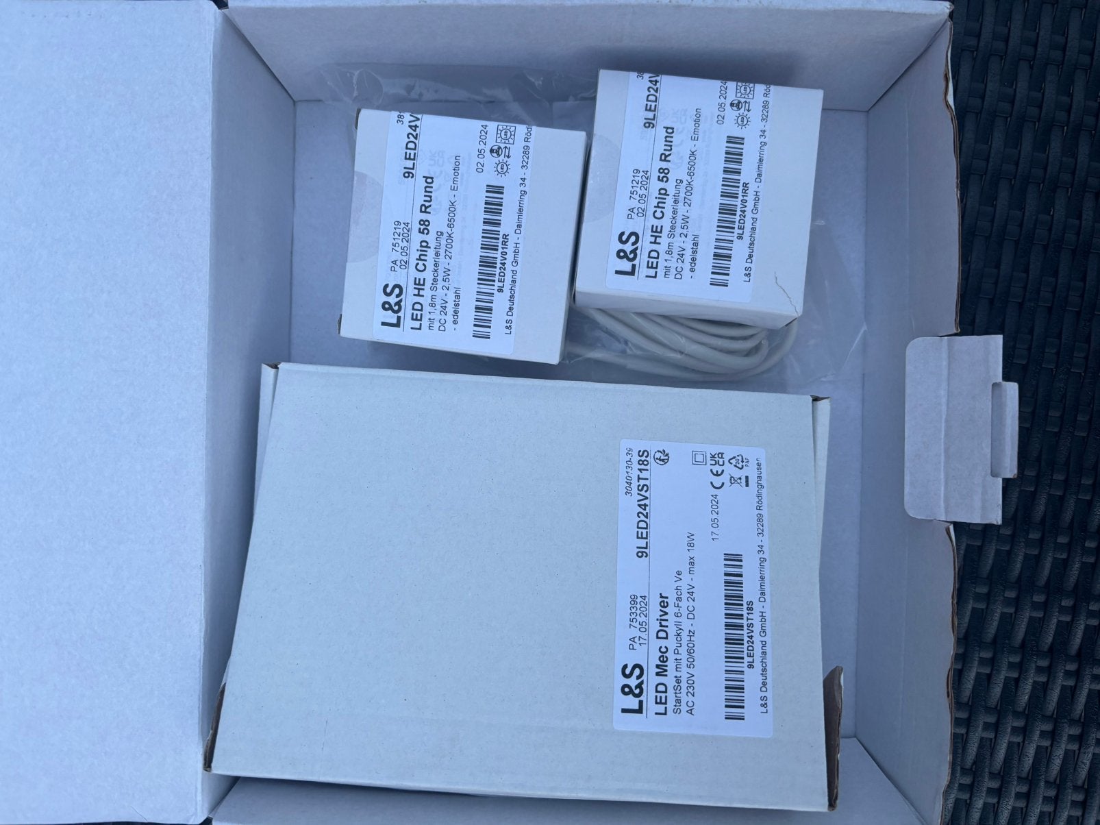 Nieuwe L&S LED verlichting + drivers 24V – keukenverlichting, Huis en Inrichting, Ophalen of Verzenden, Nieuw