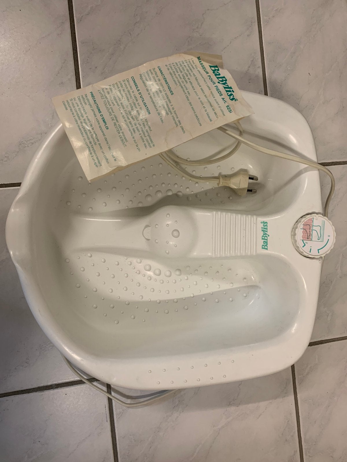 BaByliss voeten/massage bad, Ophalen of Verzenden, Zo goed als nieuw, Hand- en Voetverzorging