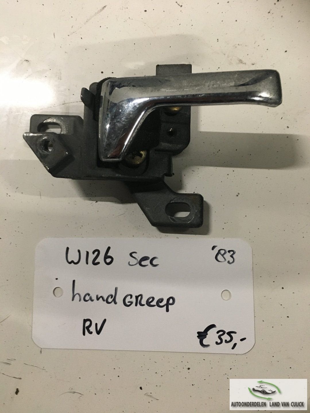 Mercedes w126 Sec 1983 Deurgreep Rechtsvoor chrome, Auto-onderdelen, Gebruikt, -, Deur, -