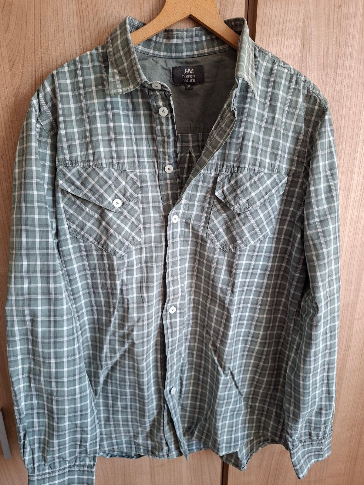Human nature overhemd shirt mt xl, Ophalen of Verzenden, Zo goed als nieuw, Human Nature, Halswijdte 43/44 (XL)