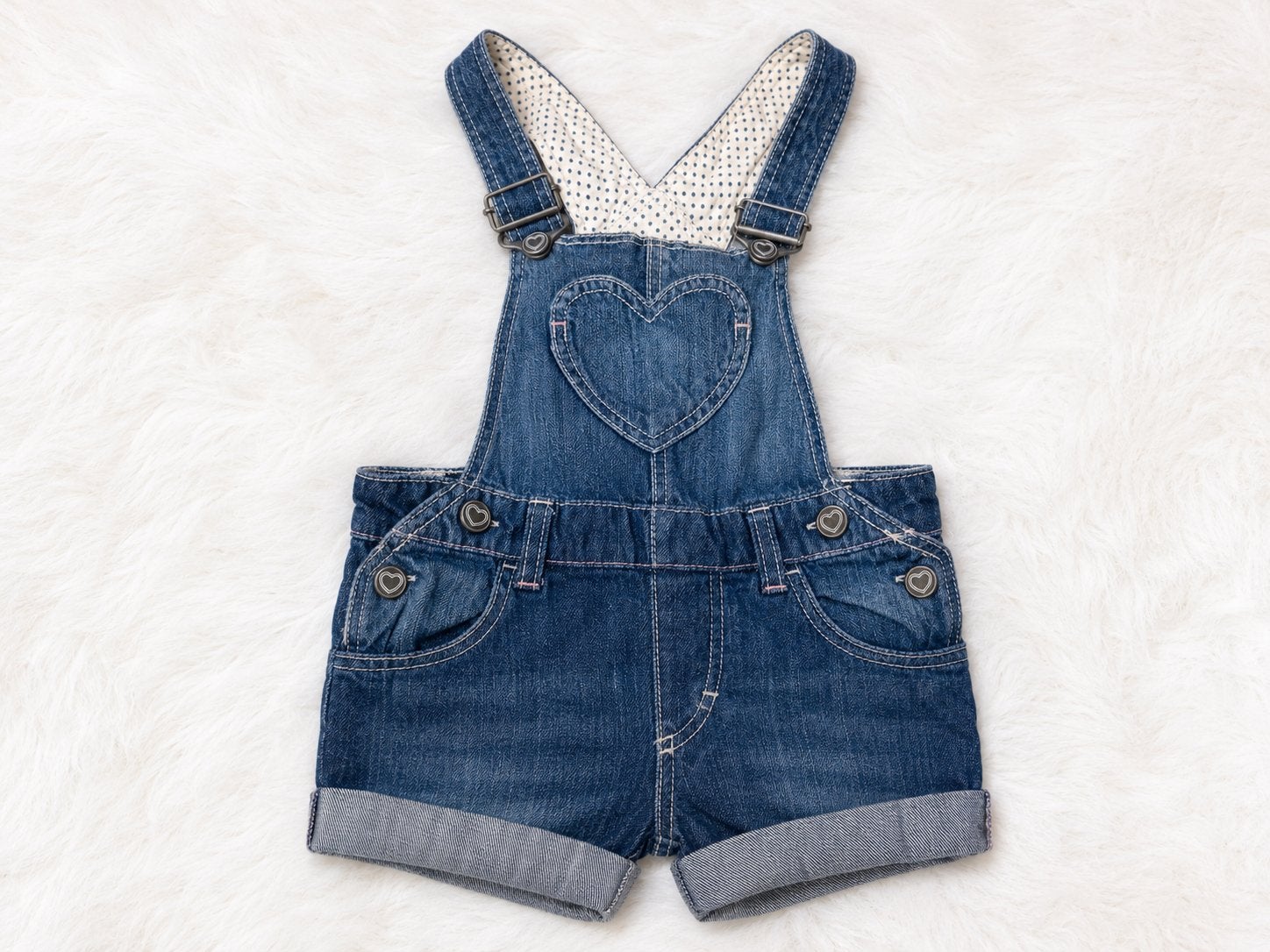 H&M Spijker Tuinbroekje Maat 68 Meisje, Kinderen en Baby's, Babykleding | Maat 68, Ophalen of Verzenden, Zo goed als nieuw, Meisje