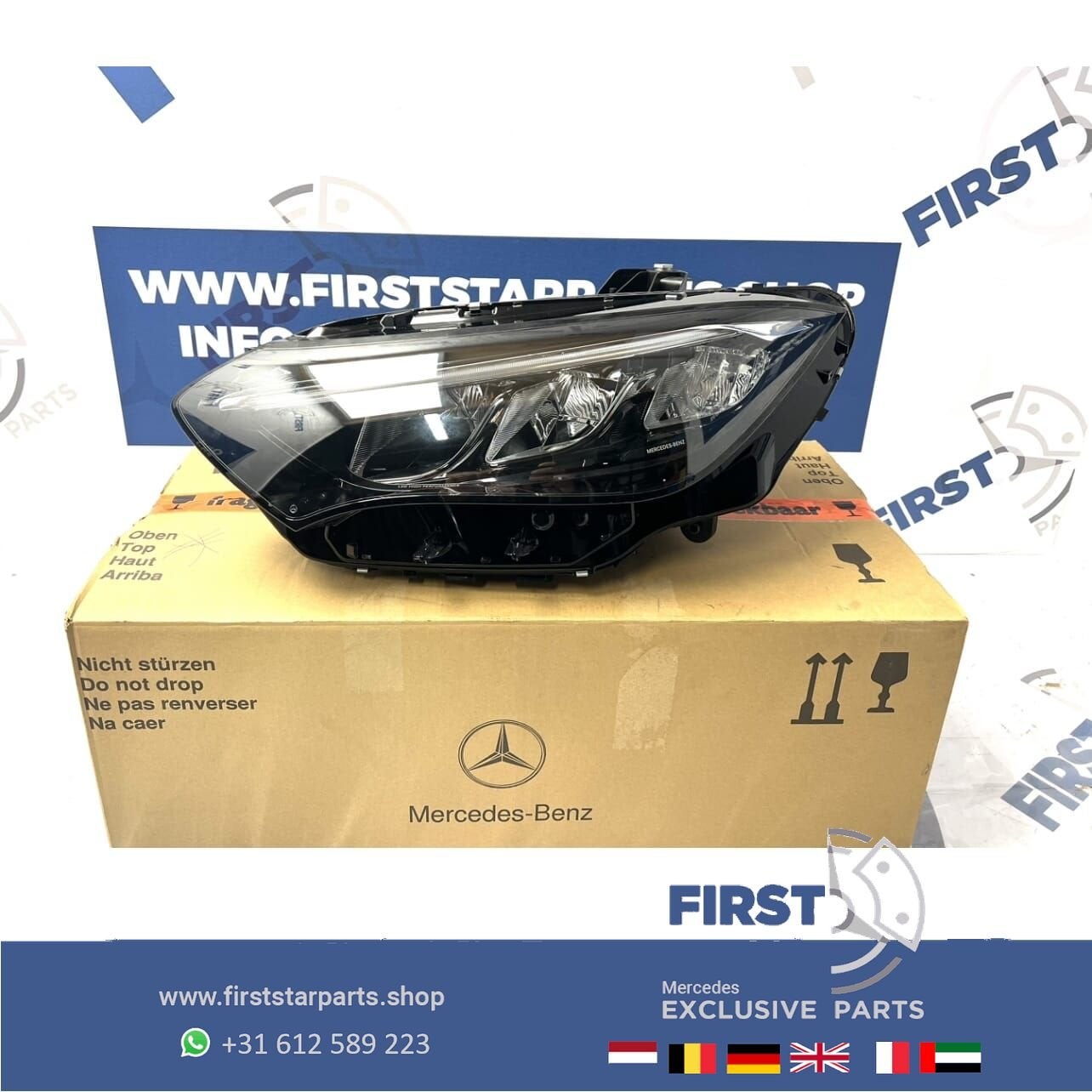 A2959060700 MERCEDES EQE W295 X294 LED KOPLAMP LINKS HIGH PE, Gebruikt, -, Ophalen of Verzenden, -