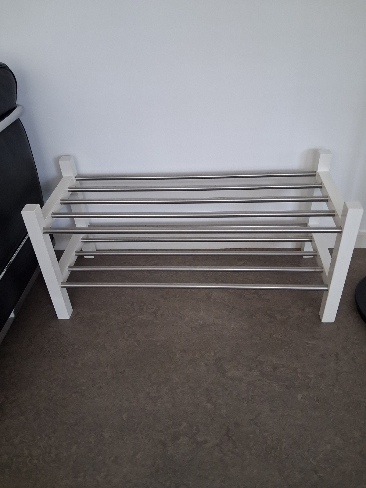 Ikea Tjusig wit schoenenrek, Ophalen, Gebruikt