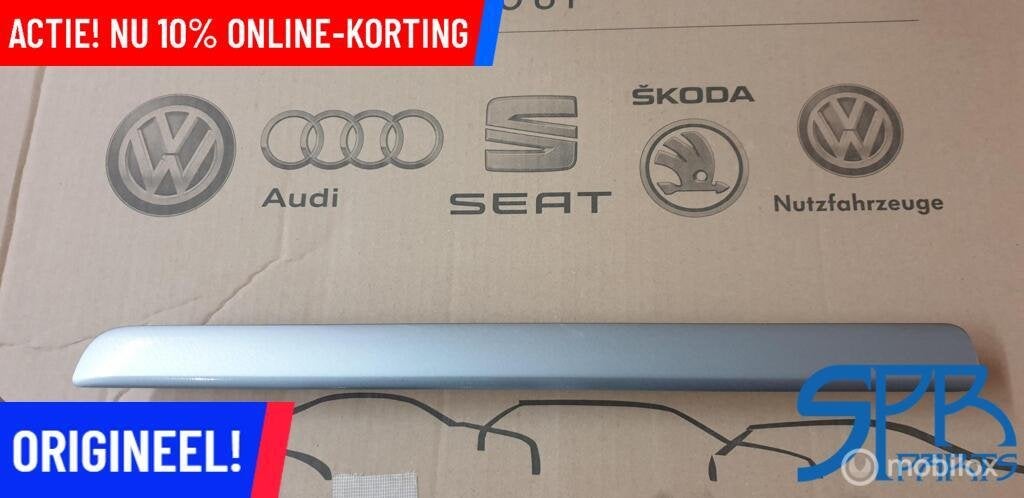 GOLF 7 7.5 SIERLIJST STRIP TRIM DASHBOARD lichtgrijs patroon, Gebruikt, Volkswagen, Ophalen of Verzenden, Volkswagen