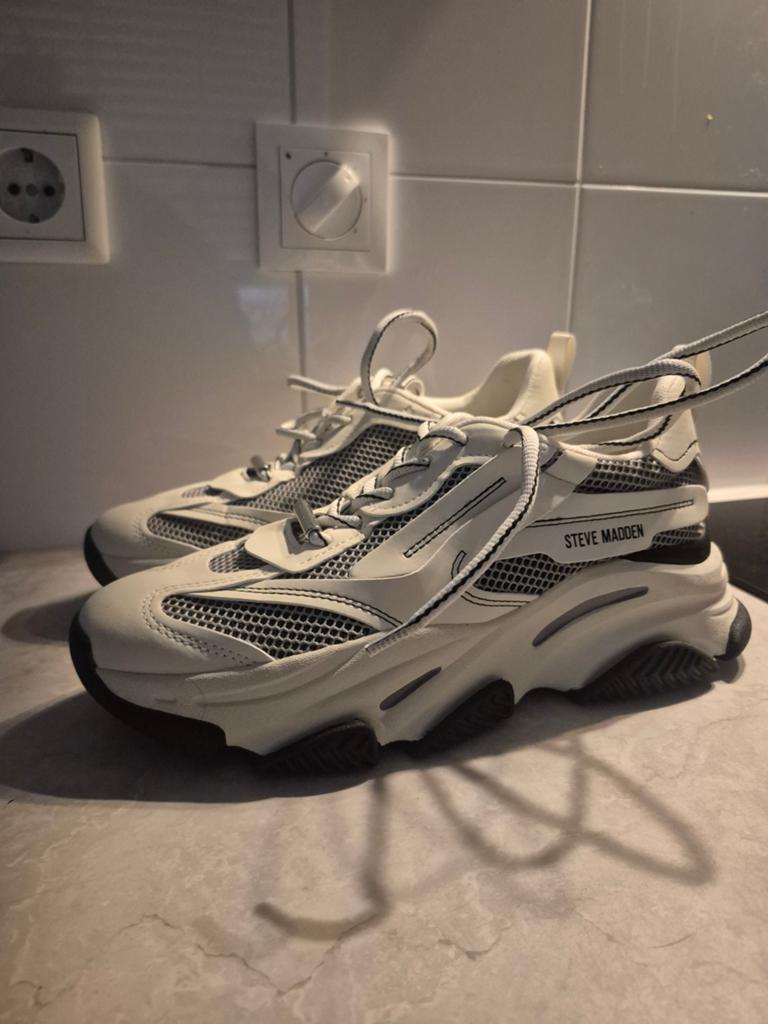 Steve Madden Prosession Sneakers - Zo goed als nieuw, Ophalen, Zo goed als nieuw, Wit, Overige merken