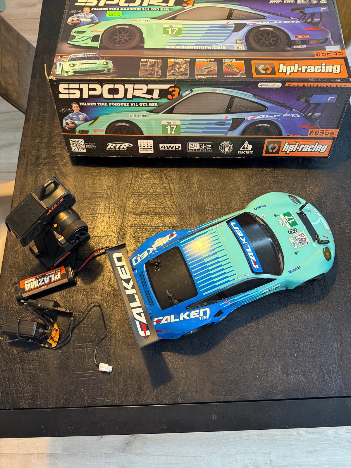 HPI Sport 3 Falken Tyre Porsche RC Auto, Elektro, Gebruikt, Ophalen of Verzenden, Schaal 1:10