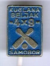 Kuglana Beljak 4X9 Samabor bowling speldje ( W_360), Ophalen of Verzenden, Zo goed als nieuw, Sport, Speldje of Pin