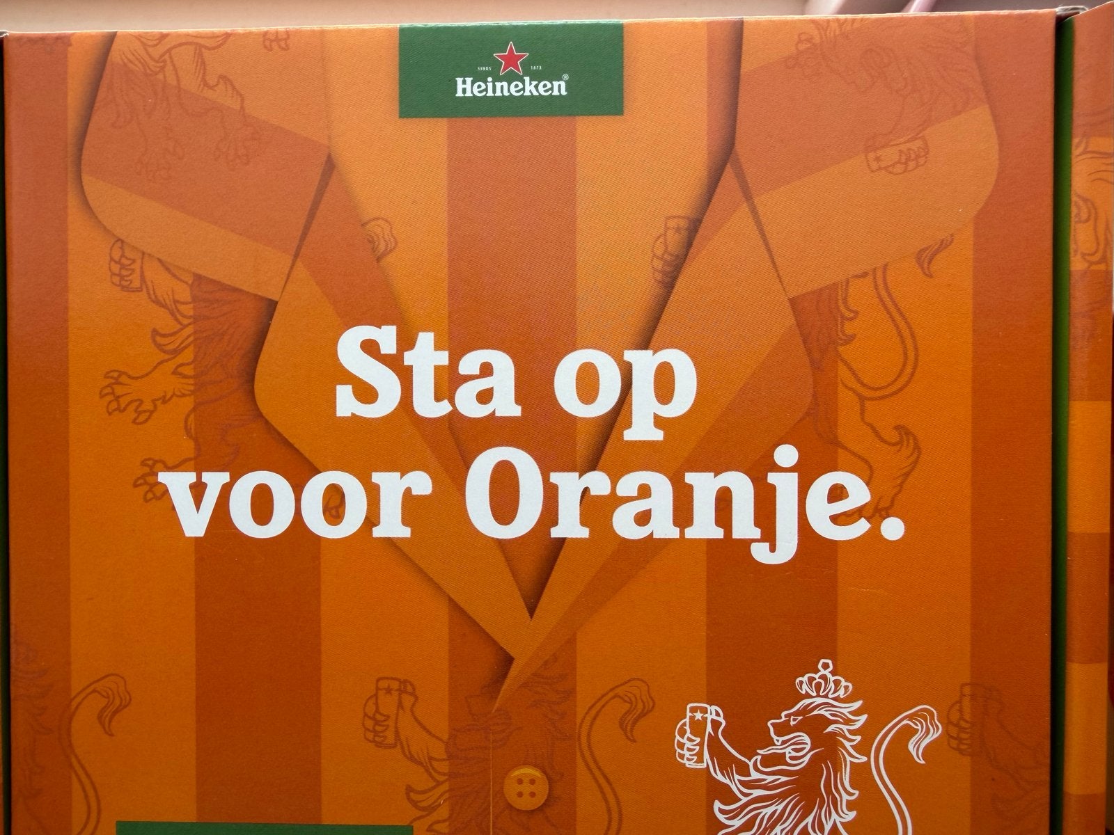 Heineken Pilsjama Oranje WK EK Voetbal - 4 stuks, Ophalen of Verzenden, Nieuw