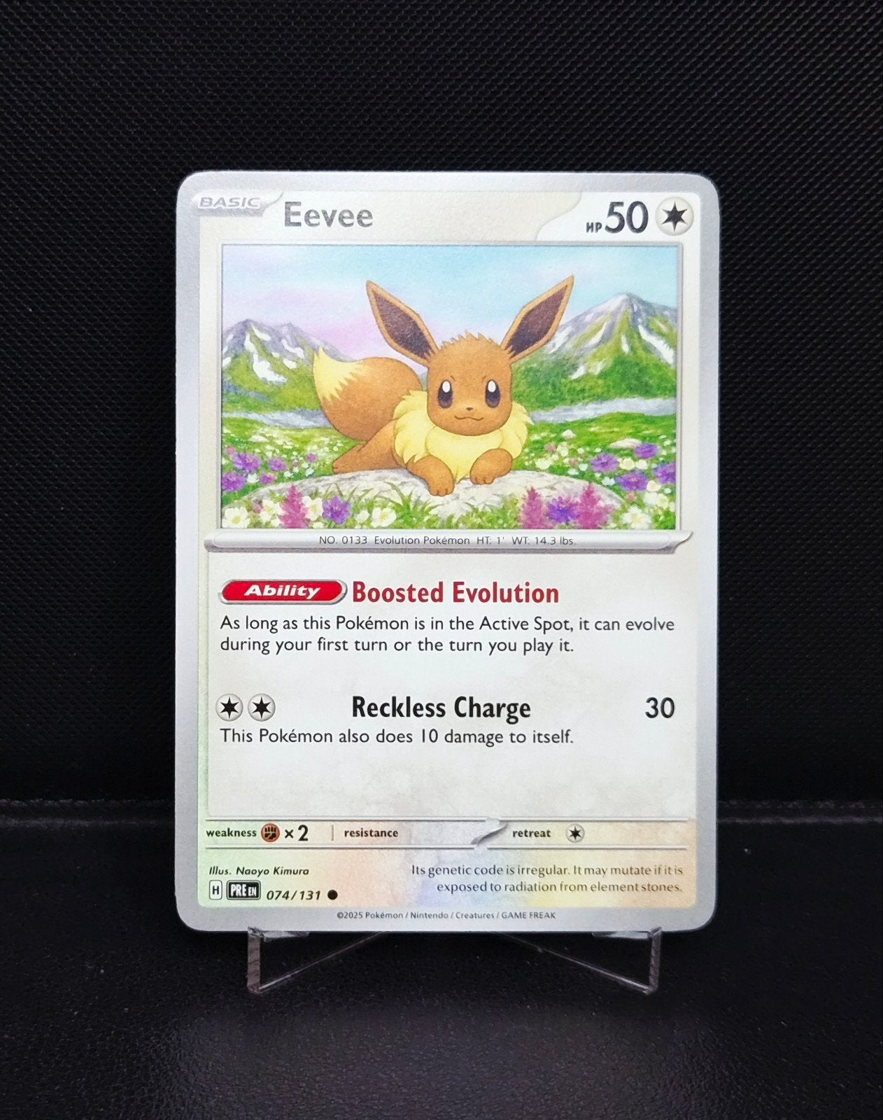 Eevee 074/131 Prismatic Evolutions NM, Ophalen of Verzenden, Zo goed als nieuw