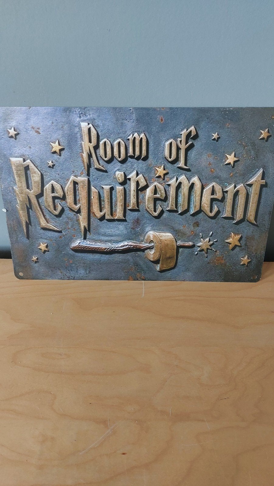 Harry Potter Room of Requirement bord 20x30cm, Verzamelen, Ophalen of Verzenden, Nieuw