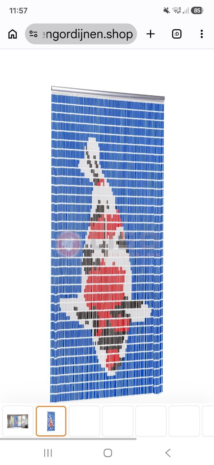 Vliegengordijn met Koi design, Ophalen, Gebruikt