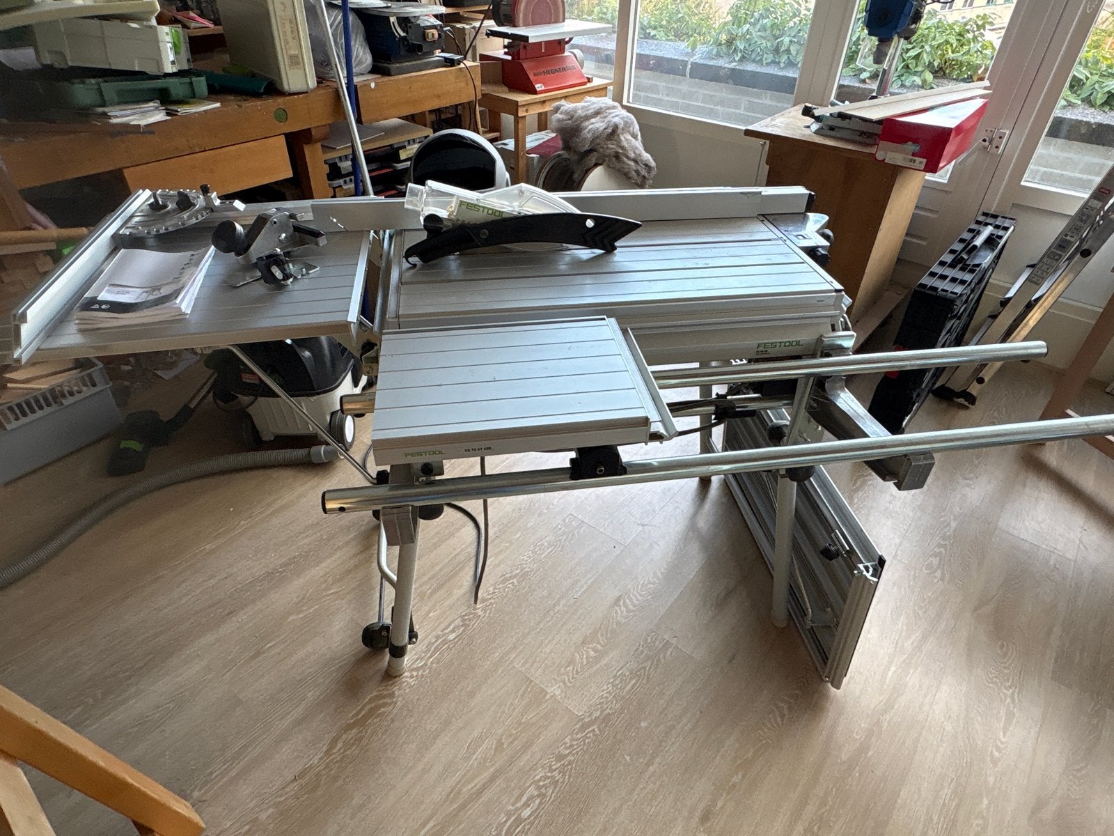 Festool CS 70 EB Precisio Tafelzaag - Zo goed als nieuw, Ophalen, Cirkelzaag, 70 mm of meer, Zo goed als nieuw