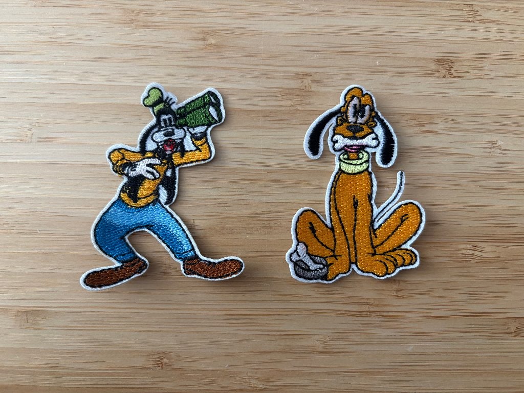 Patch Goffy en pluto disney, Verzamelen, Disney, Verzenden, Goofy of Pluto, Nieuw, Beeldje of Figuurtje