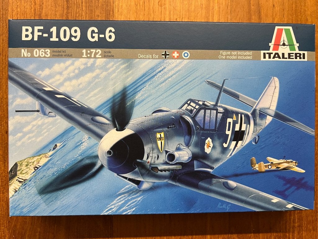 Italeri Bf 109 G-6 1:72 bouwpakket - 063, 1:72 tot 1:144, Italeri, Nieuw, Ophalen of Verzenden