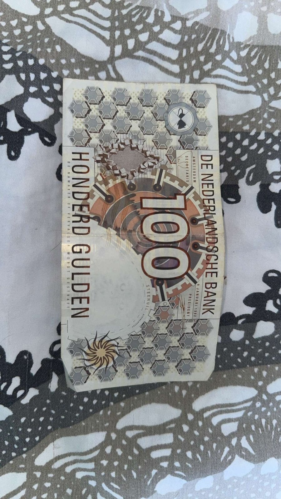100 gulden 1992, Postzegels en Munten, Bankbiljetten | Nederland, Ophalen of Verzenden, 100 gulden