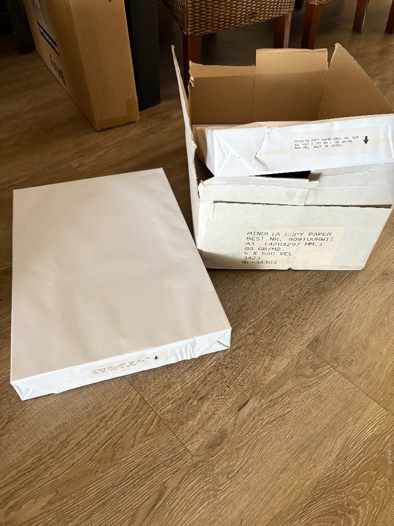 Print Papier Minolta A3 80gram 1500vellen voor 15,00euro, Ophalen, Nieuw